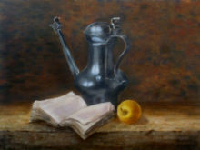 Renata Niemeijer, vrij naar oude meesters, 30 x 40, 2e opdracht